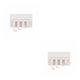 thumbnail image 2 of Bearachild Colgador trasero para puerta montado en la pared, gancho para bolso de ropa autoadhesivo, estante para el baño para el hogar, el dormitorio y la Blanco 2piezas Bearachild CBP442204, 2 of 5