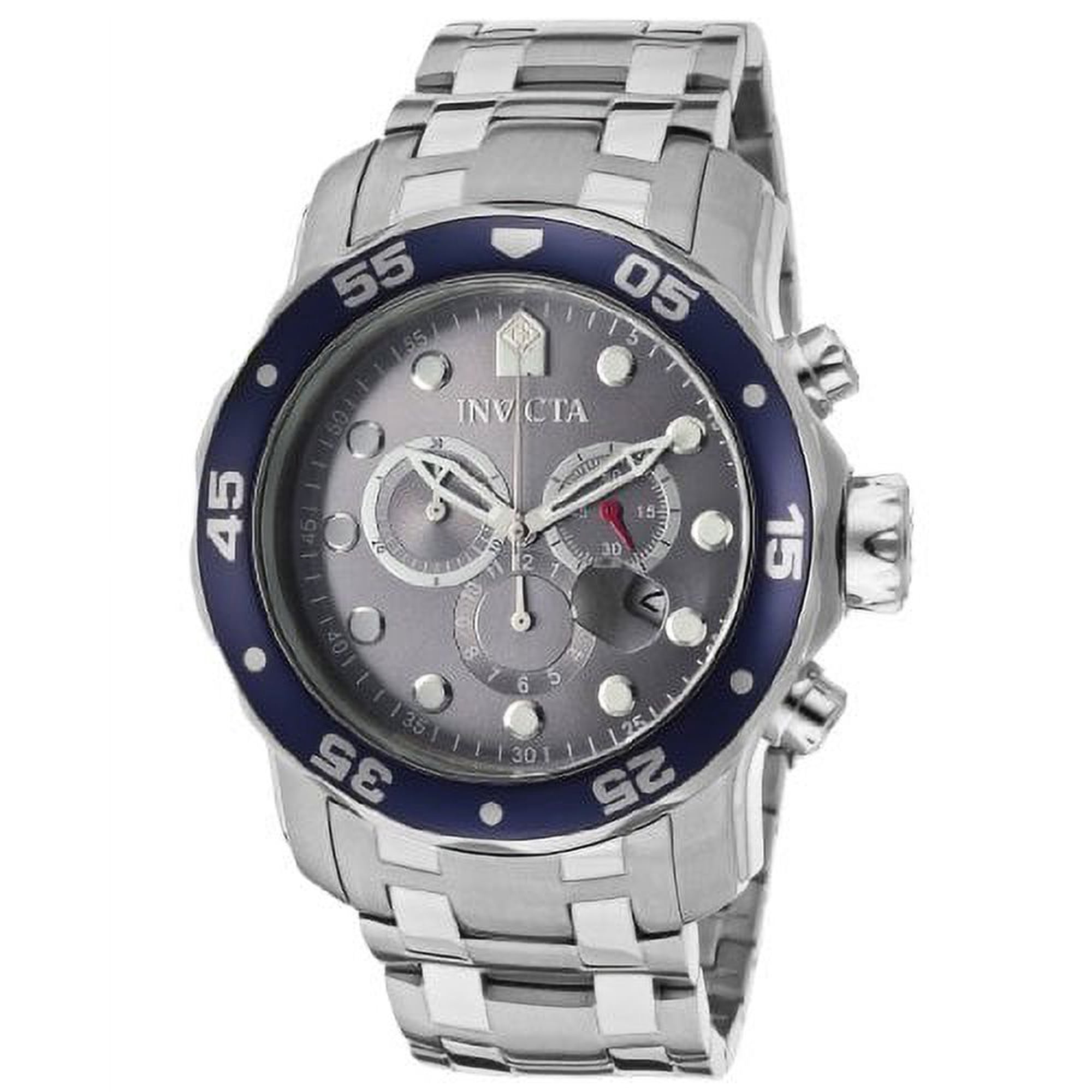 Invicta Men's 80059 Pro Diver Chronograph 48mm Swiss Quartz Silver SS Watch