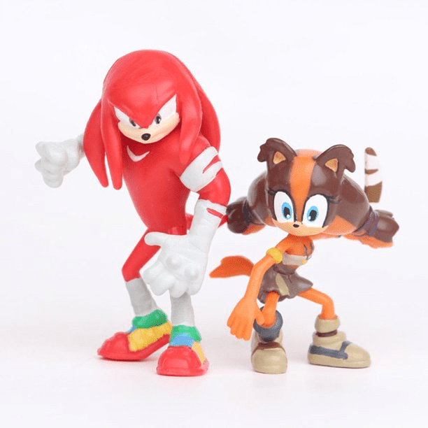 6 PCS Sonic The Hedgehog Knuckles Tails Action Figure Kids Toy Gift 2020 