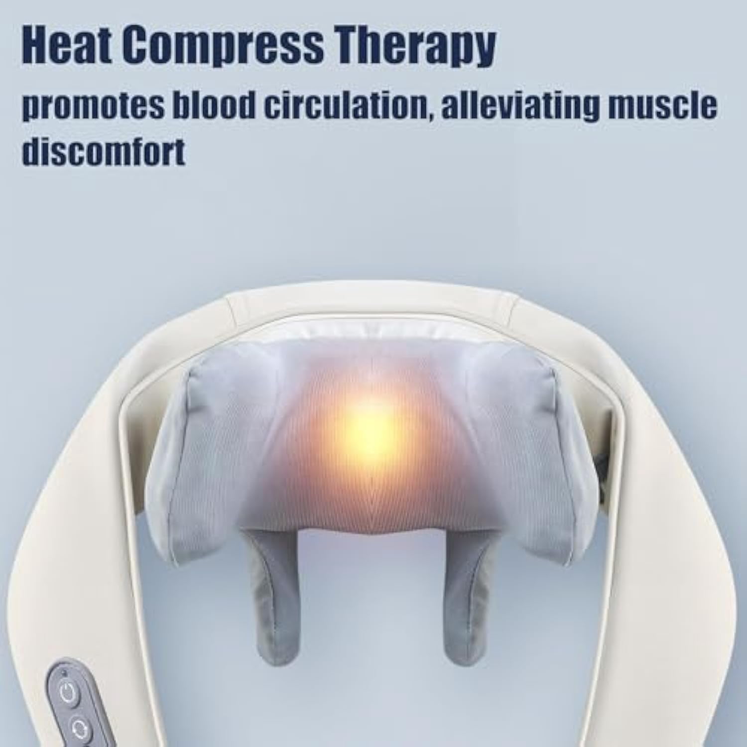 Noxa Massager - 2025 New Noxa Neck and Shoulder Massager, Neck and Shoulder Massagers, 3-Speed Adjustable Modes, Cordless Desig Lymphatic Necks Massagers (Grey)