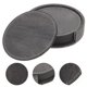 thumbnail image 5 of 1 conjunto de posavasos de copa de doble cara Pu de cuero PU Copa de copa sin esnabes Anti-Scald Coasters, 5 of 5