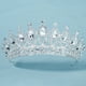thumbnail image 4 of KAKOWELY Tiara de boda, corona de reina de cristal, diademas de novia blancas, tiaras de princesa, corona de diamantes de imitación, diadema para fiesta, accesorios para el cabello, 4 of 5