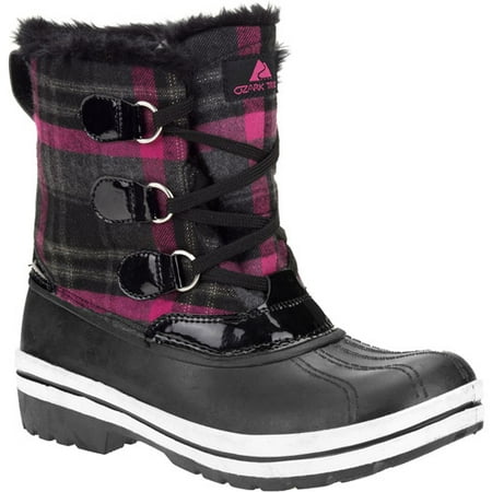 Ozark Trail Women's Markham Lace-Up Plaid Winter Boots