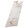 thumbnail image 1 of OUNONA 1Pcs Tabletop Tray White Marble Simple Style Coffee Holder for Hotels, 1 of 8