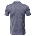 thumbnail image 2 of JIAYUE Mens Polo Shirts Business Button Turndown Collar Classic Solid Color Casual Loose Fit Cozy Short Sleeve Versatiel Breathable Male Tops, 2 of 4