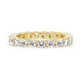 thumbnail image 2 of BERRICLE Sterling Silver Wedding Rings Pave Set Round Cut Cubic Zirconia CZ Anniversary Eternity Ring for Women, Yellow Gold Flashed Size 5, 2 of 5