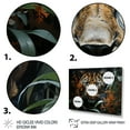 thumbnail image 3 of Designart "The Silent Stalk of the Leopard II" Animals Floater Framed Wall Art Living Room, 3 of 7