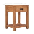 thumbnail image 3 of vidaXL Bedside Cabinet 13.8"x13.8"x19.7" Solid Wood Teak, 3 of 5