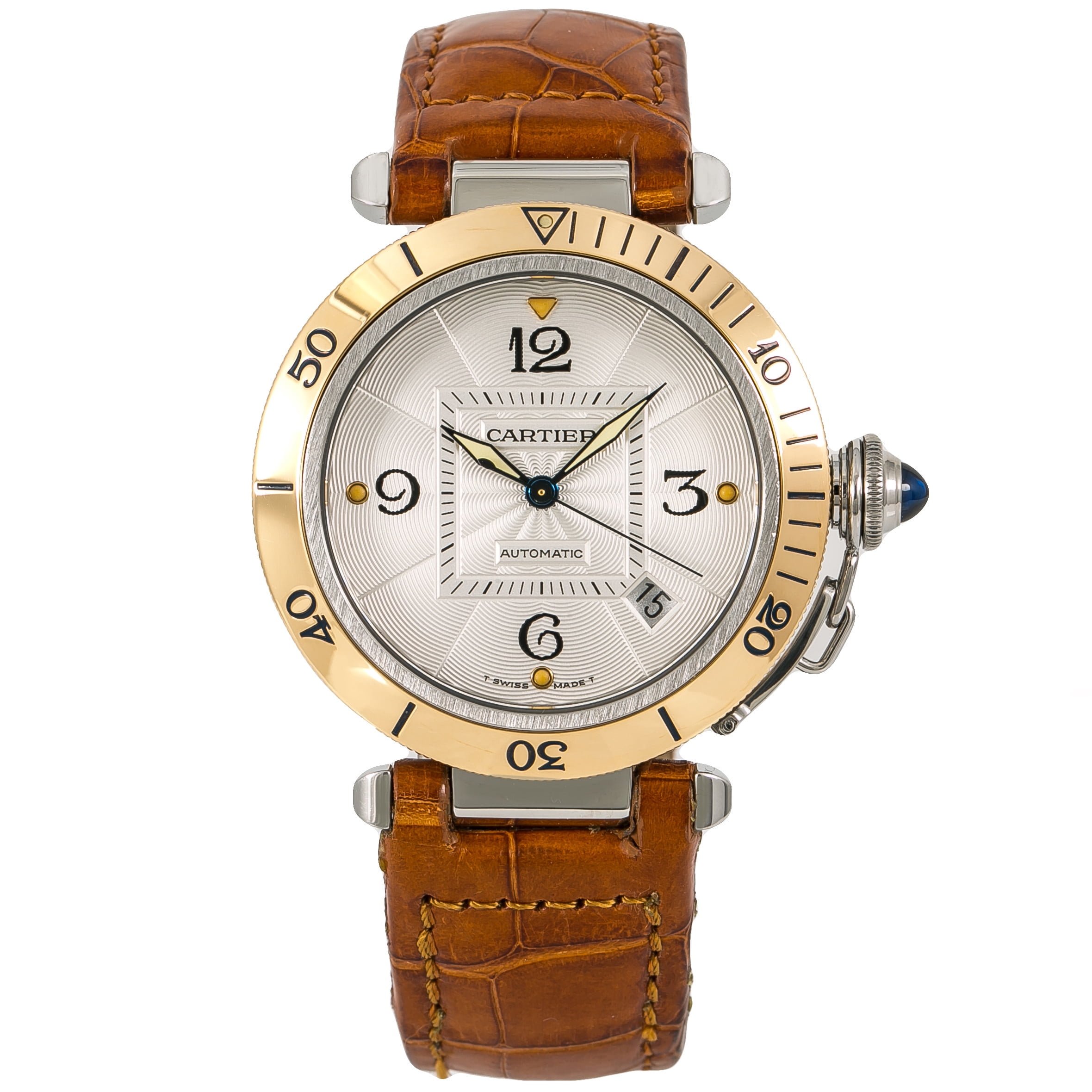 Pre-Owned Cartier Pasha 2378 Steel 38mm Watch (Certified Authentic \u0026  Warranty) - Walmart.com