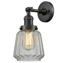 203-OB-G142 Innovations Lighting Chatham - 1 Light Wall Sconce In Art Deco Style-12 Inches Tall and 7 Inches Wide-Oil Rubbed Bronze Finish-Clear Glass