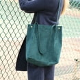 thumbnail image 5 of Velvet duffel bag, versatile shoulder bag, dark green, 5 of 5