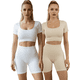 thumbnail image 1 of Set De Dos Conjunto Deportivo Unitalla Casual Mujer Short y Blusa Stretch Comodidad y Estilo, 1 of 9
