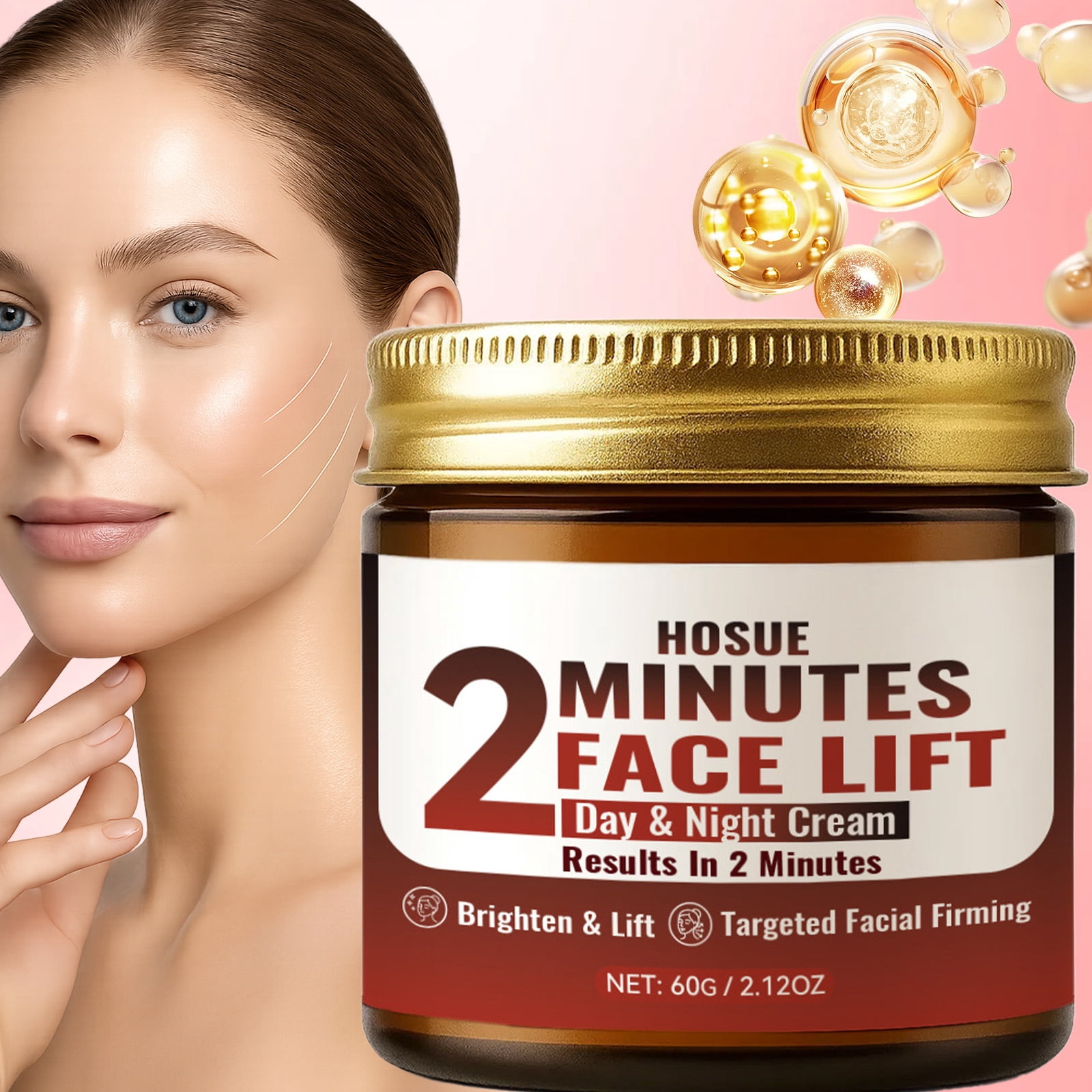 2-Minute Facial Lifting, Firming, and Moisturizing Cream 3pcs