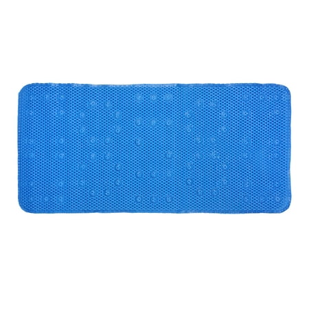 Splash Home Soft Bathtub Mats Non-Slip Mildew Resistant Extra Long Machine-Washable With 58 Strong Suction Cups, 17