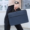 Elegante maletín para portátil resistente al agua | Compatible con portátiles y tabletas de hasta 15,6" | Gris, azul, rosa | Correa de hombro ajustable y funda para trolley