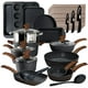 thumbnail image 1 of Juego de utensilios de cocina y utensilios para hornear Kitchen Academy, 30 piezas, granito negro, 1 of 8