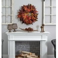thumbnail image 4 of Nearly Natural 30in. Maple Leaf Thanksgiving Artificial Wreath (Assorted Colors), 4 of 4