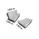 thumbnail image 2 of SOFA CAMA CANOA PLATA, 2 of 2