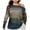 Blue, variant on Women's Cold Shoulder Tops Long Sleeve Plus Size Color Block Pullover Shirts Fashion Fall Casual Loose Blouses (Blue 3XL)