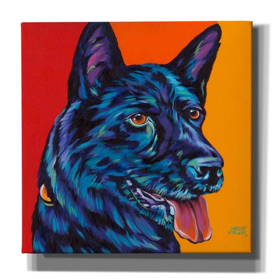 Epic Graffiti 'Dogs in Color I' by Carolee Vitaletti, Canvas Wall Art, 12"x12"