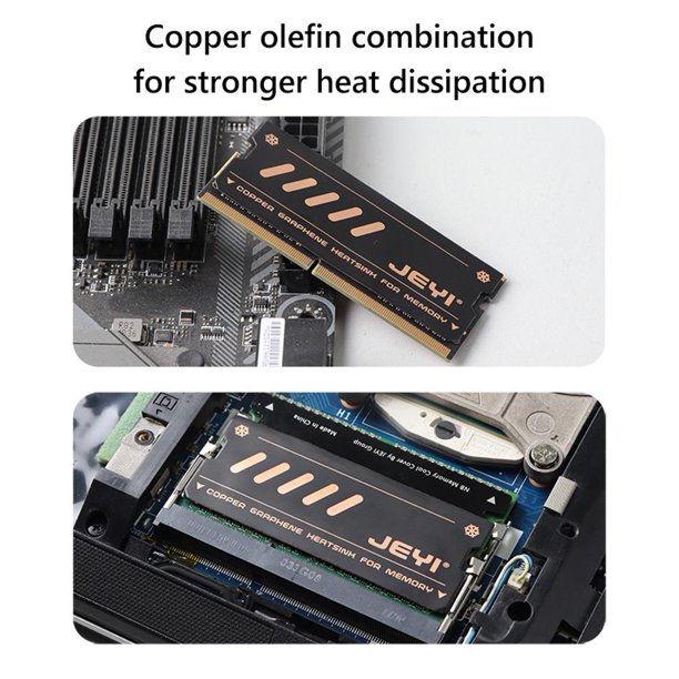 JEYI NB-CG Disipador de calor Laptops SSD Disipador de calor para DDR5 DDR4 DDR3 (Cobre de grafeno) Sywqhk Para estrenar
