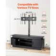 thumbnail image 6 of 60" Height Adjustable TV Stand with Mount for up to 75 inch TVs, Entertainment Center with Power Outlet & LED Lights, 3-Tier Storage Cabinet for Living Room and Bedroom, 6 of 10