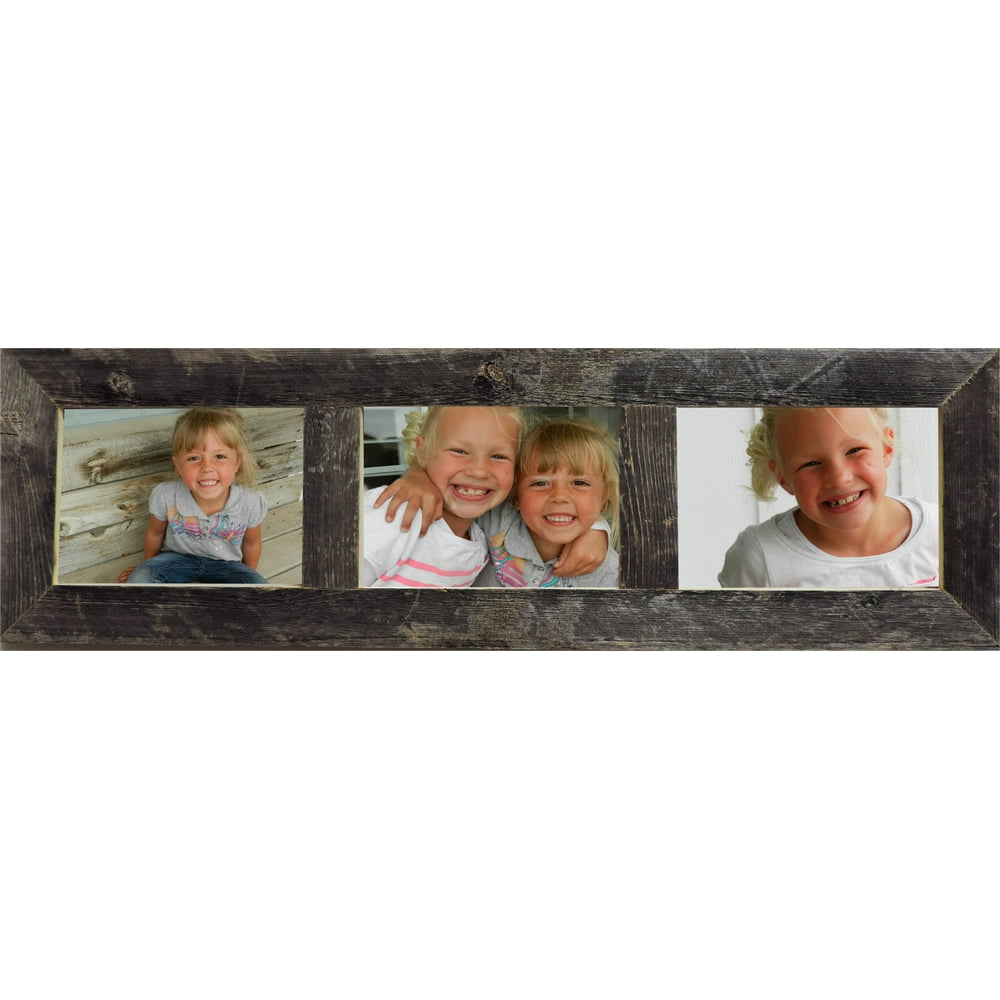 Horizontal Barnwood Panel Frame (3) 4x6 Barn Wood Panel Frames Photo