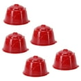 thumbnail image 3 of Kit de cepillo de cuchara de filtro de cápsula de café reutilizable apto para cafetera DOLCE GUSTO (rojo 5 cápsulas 1 cuchara 1 cepillo), 3 of 8
