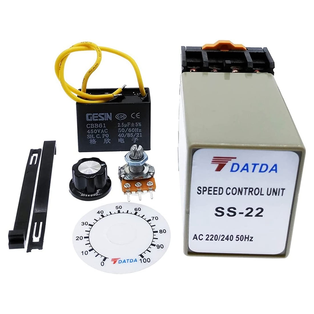 22 Ac Motor Speed Controller 220V 50HZ Speed Regulator with 20K Ohm