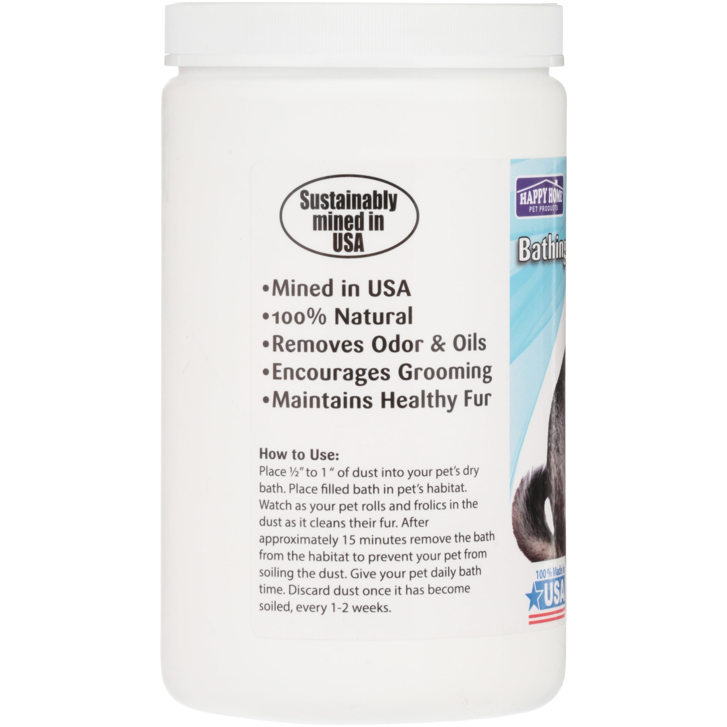 (4 pack) Happy Home Pet Products Chinchilla Bathing Dust, 27 oz