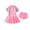 v#38Pink55, variant on Teen Girls Swimwear Cute Floral Print One-Piece Short Sleeve Crew Neck Keyhole Zipper Knit Slim Fit Elastic With Square-Cut Swim Trunks For Pool Party Classic Bathing Suit,Purple,7-8 Years