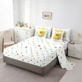 thumbnail image 5 of jejeloiu Kawaii Duck 7 Pieces Bedding Comforter Set,Rainbow Balloon Full Bedding Set,Colorful Graffiti Fitted Sheet Flat Sheet For Girl Kids,Luxury Bedroom Decor Reversible, 5 of 8