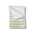 thumbnail image 2 of Striped Soft Flannel Fleece Blanket, Watercolor Paint Brush Pattern in Pastel Tone with Grunge Effects Nouveau Artwork, Cozy Plush for Indoor and Outdoor Use, 60" x 80", Multicolor, by Ambesonne, 2 of 6