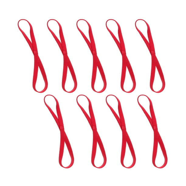 EeaseMX 9pcs Running Headband Cuerda elástica Fútbol Accesorios antideslizantes para el cabello Yoga Hair Band Unisex Headband Red