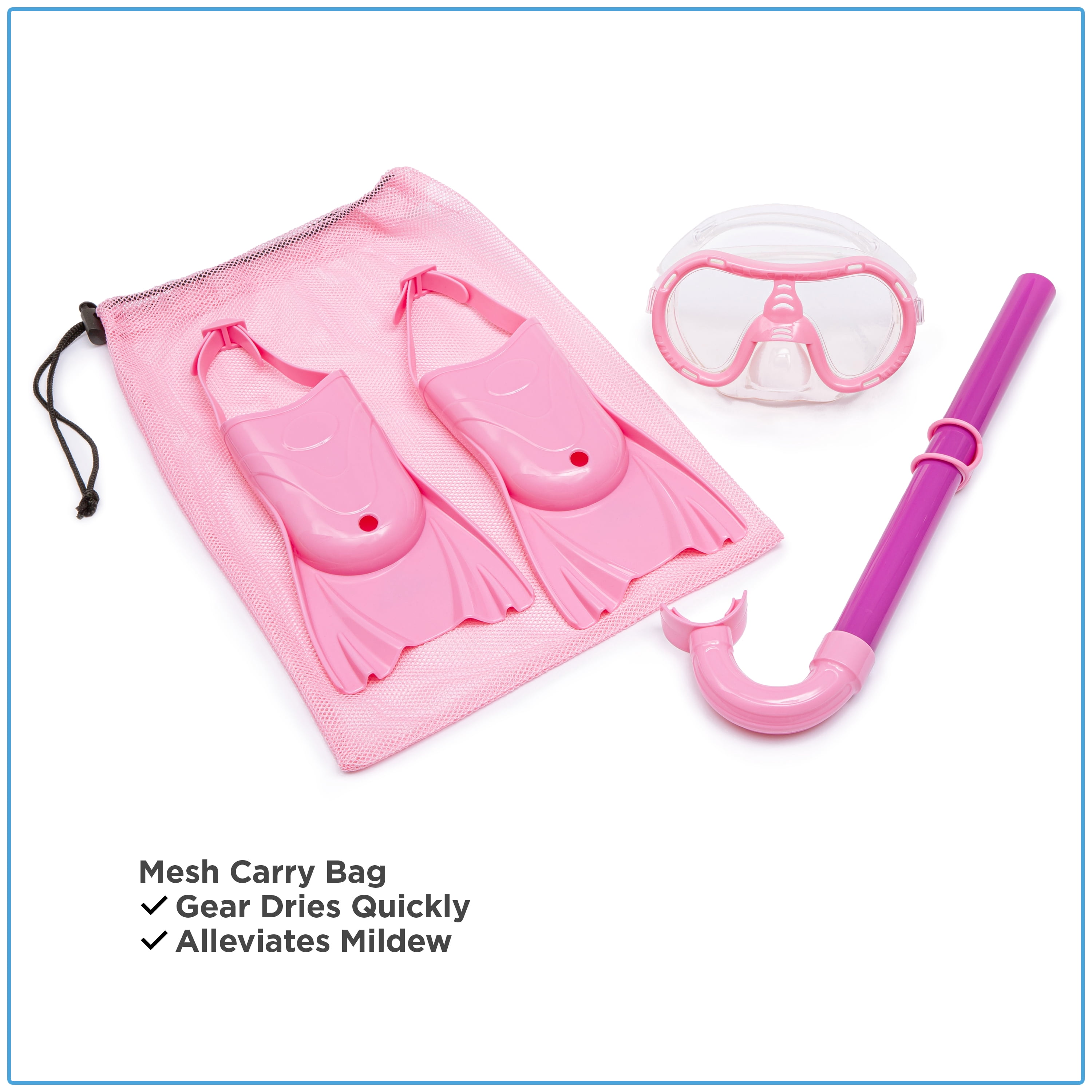 EyePop 4-Piece Pink Dive Set for Children, Unisex