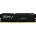 thumbnail image 1 of Kingston Fury Beast Black DDR5, Memoria Gamer para PC, Capacidad: 32GB, Frecuencia: 5600Mhz, Latencia: CL 40, Factor de Forma: DIMM 288-Pin, Color: Negro, Numero de Parte: KF556C40BB-32, 1 of 4