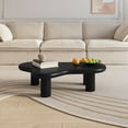 thumbnail image 6 of Magic Home 47.24'' Cloud Coffee Table,Modern Irregular Coffee Table for Living Room with 4 Legs,Black, 6 of 10