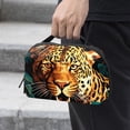 thumbnail image 2 of Leopard Digital Bag Oxford Cloth Waterproof Charger Pouch Cable Organizer Box Charger Organizer Box 5.9x9.44x3.14 in, 2 of 6