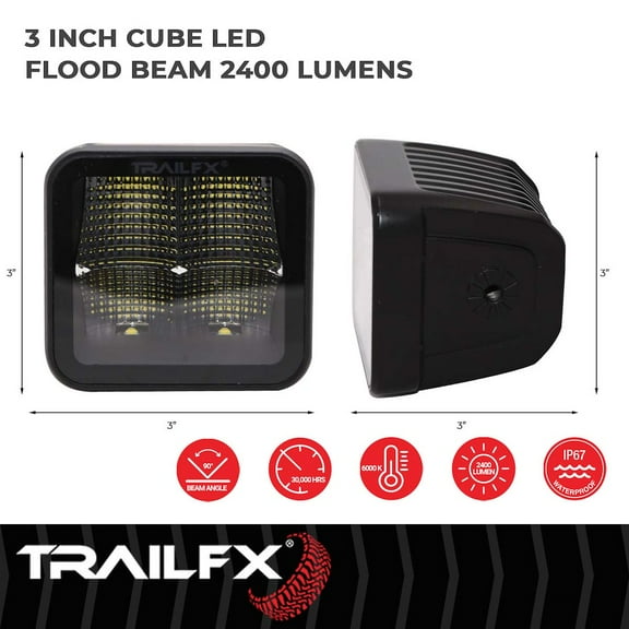 TrailFX 2X2CFBKPR TFX LED Lights LED LIGHTS