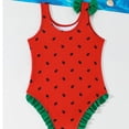 thumbnail image 4 of Mceream Girls 1 Piece Swimsuits Print Bikini Full Coverage Swimwear Summer Beach Padded Bathing Suit 4-7 Years, 4 of 6