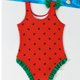 thumbnail image 4 of Odeerbi 4-7 Años Niñas Sandía Traje de Baño de Una Sola Pieza Lindo Ruffle Rápido Seco Traje de Baño de Verano, 4 of 6