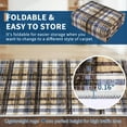 thumbnail image 3 of Washable Area Rug 10x13ft Plaid Farmhouse Indoor Carpet, Non-Slip Backing, Ultra Soft Low Pile for Living Room & Bedroom, 3 of 8
