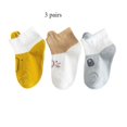 thumbnail image 1 of 3 Double Spring and Autumn Basic Simple Cute Cartoon Boys and Girls Soft Comfortable Breathable Baby Socks Yellow 9M, 1 of 6
