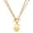 Baroque Lumina, variant on Chunky Gold Necklace for Women – 18K Waterproof Heart & Sun Charm Layered Paperclip Chain Choker, Statement Gold Jewelry, Tarnish Resistant for Daily Wear, Gift for Wife Mom Friend