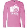 thumbnail image 3 of Inktastic Camera Oh Snap Long Sleeve T-Shirt, 3 of 5