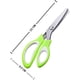 thumbnail image 3 of Tijeras de 24 cm, Tijeras de Costura Profesionales, Cuchillas de Acero Inoxidable y Mangos de plástico para Cortar Papel y Tela, Verde, 3 of 6