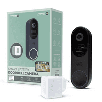 Merkury Smart Wire-Free Battery Doorbell Camera & Chime with Intelligent Alerts - Voice Control