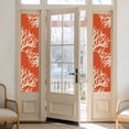 thumbnail image 2 of Coral Orange Window Privacy Film, Coastal White Ocean Marine Nautical Beach Static Cling UV Sun Blocking Heat Control Window Tint, Non-Adhesive One Way Windows Privacy Cover 17.7''x78.7'', 2 of 7