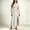 White, variant on BRGZLK Vintage Maxi Dress for Women Trendy Polka Dot V Neck Short Sleeve High Waist Elegant Flowy Dresses Comfy Slit Casual Daily Wear Outing Clothes Red