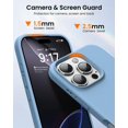 thumbnail image 5 of KOMI Designed for iPhone 16 Pro Case,Shockproof Liquid Silicone Protective Phone Case with Soft Anti-Scratch Microfiber Lining Ultra Slim Drop Protection Phone Cover 6.3 inch Cornflower, 5 of 5